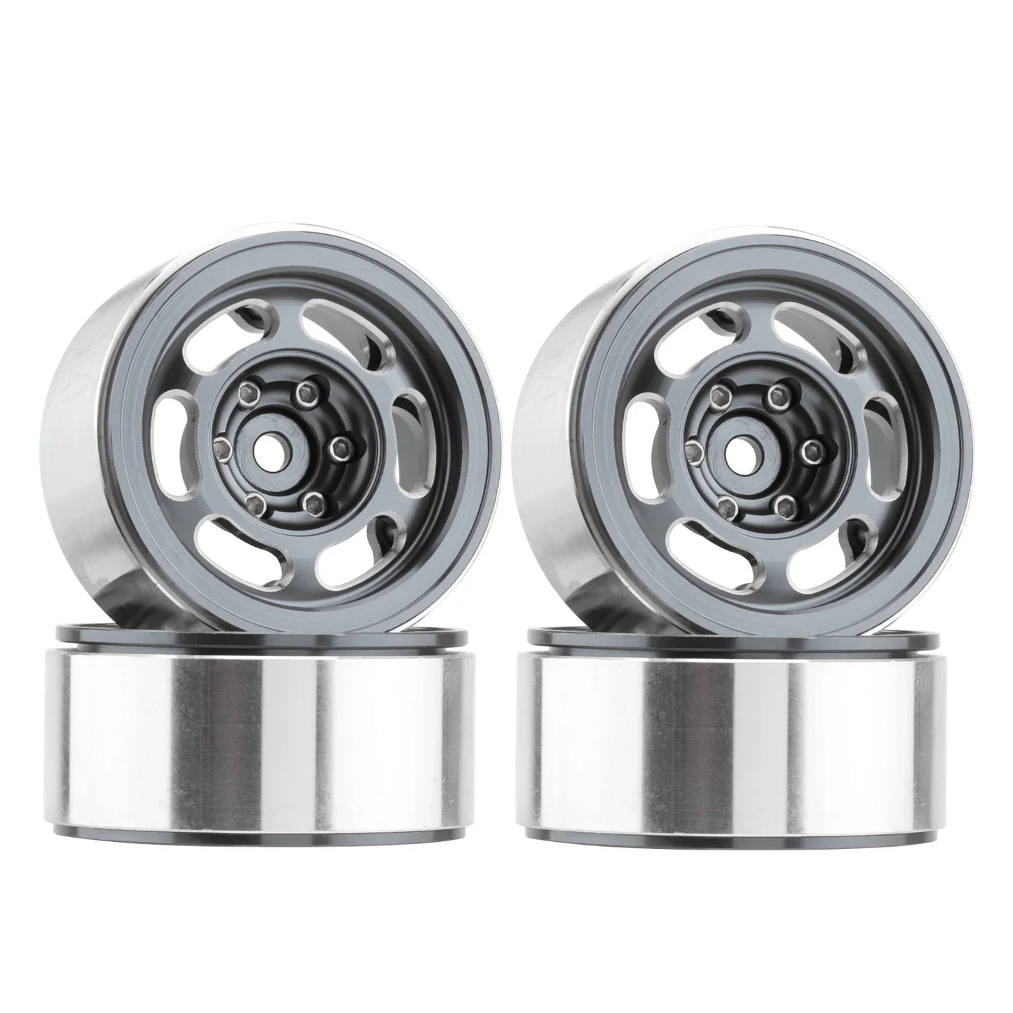 4Pcs CNC Aluminium 1.3in Beadlock Wheels 1/18 1/24 RC Crawler Rims