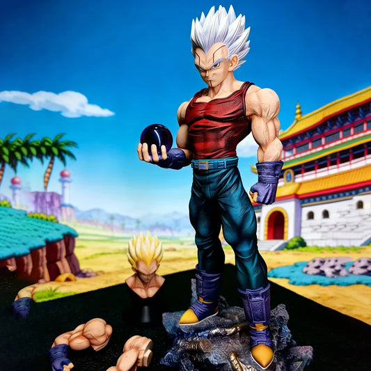 31cm Dragon Ball GT Baby Vegeta Figure Replace Heads Arms PVC GK Statue Toy