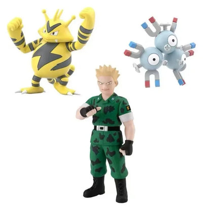 1/20 Scale Lt Surge Magneton Electabuzz Pokémon Action Figure Model Set