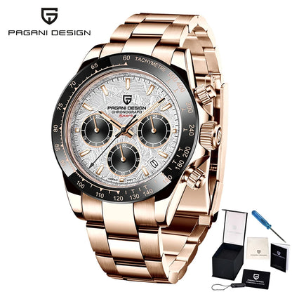 PAGANI Design Men’s Quartz Chronograph Watch VK63 Luxury Business 2024 Wristwatch