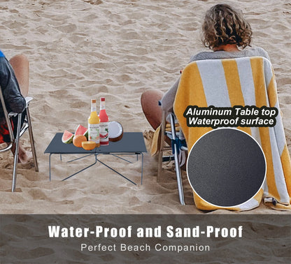 Mini Camping Table Ultralight Aluminum Folding Portable Outdoor Picnic