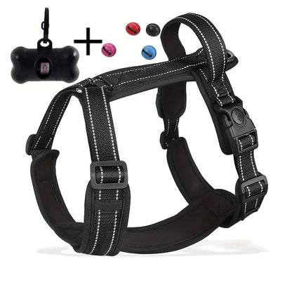Adjustable Harness Litter Bag for Medium Large Dogs with Anti-Lost Bells