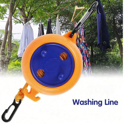 8M Drying Rack Portable Retractable Clothes Line for Travel Camping Laundry