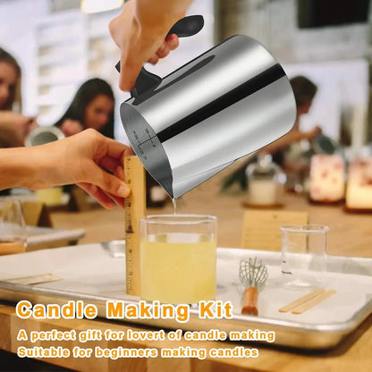 Candle Wick Holder Making Supplies for DIY Candles Wax Pouring Pot 900ml