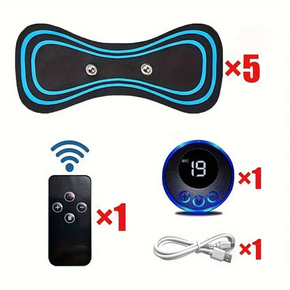 Neck Massage Massager Electric Muscle Pain Relief 4Pcs 19 Levels Vibration