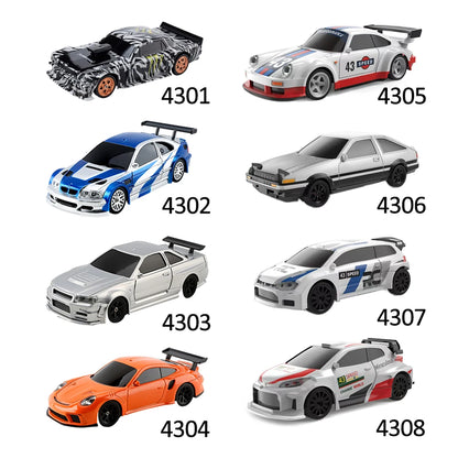 Gyro 1/43 RC Drift Car 4WD RTR High Speed Radio Control 2.4G Mini Racing