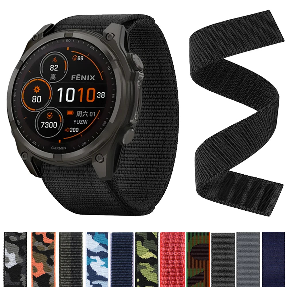 Garmin Fenix Watch Band Strap 26mm 22mm Quick Fit Silicone for 7X 6X Pro