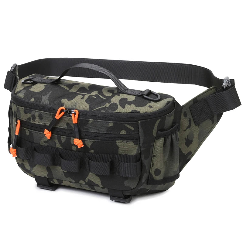 Fishing Chest Bag Tactical Outdoor Pack for Men Women Hiking Cycling