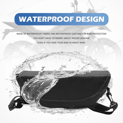 Waterproof Dustproof Motorcycle Handlebar Travel Storage Bag for Benelli TNT125