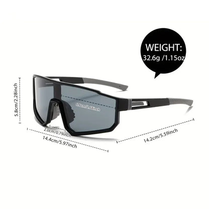 Men's Oversized Cycling Glasses Windproof Colorful Sports Sunglasses
