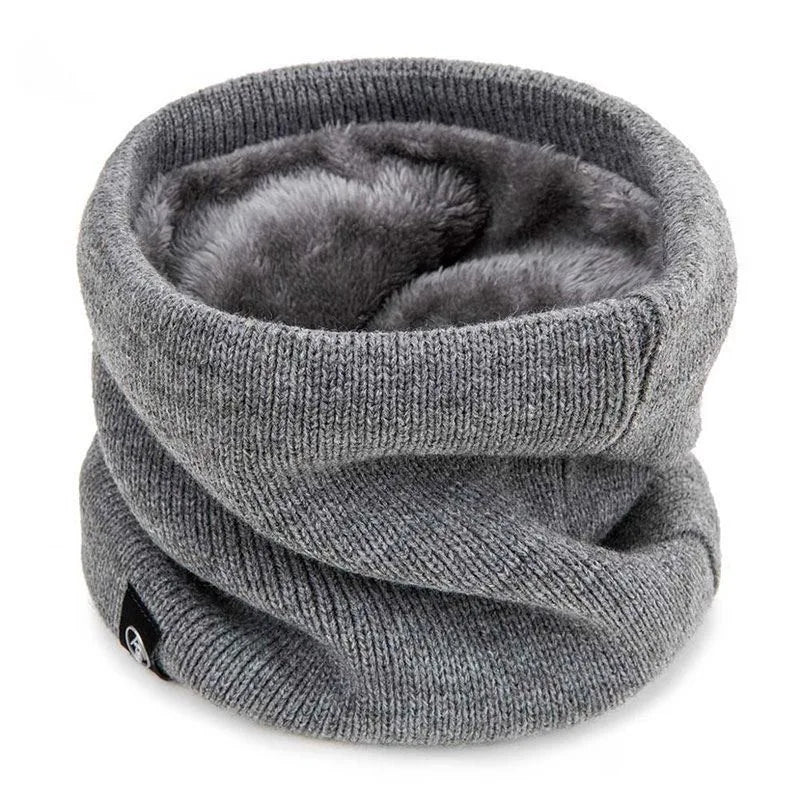 Winter Windproof Neck Gaiter Warm Thickened Plush Tube Scarf for Skiing