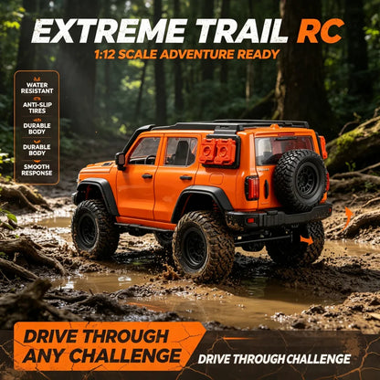 Off-road Remote Control 1:12 4WD Crawler Car 2.4G RTR Truck for Kids