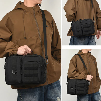 Mens Tactical Shoulder Bag Sling Backpack Molle Outdoor Travel Hiking