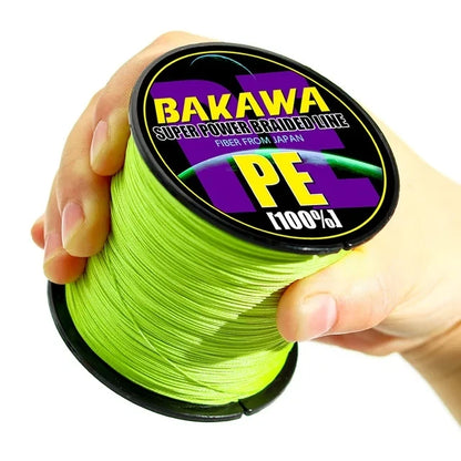 4 Strands Braided Fishing Line PE 100M 300M 500M 1000M Abrasion Resistant