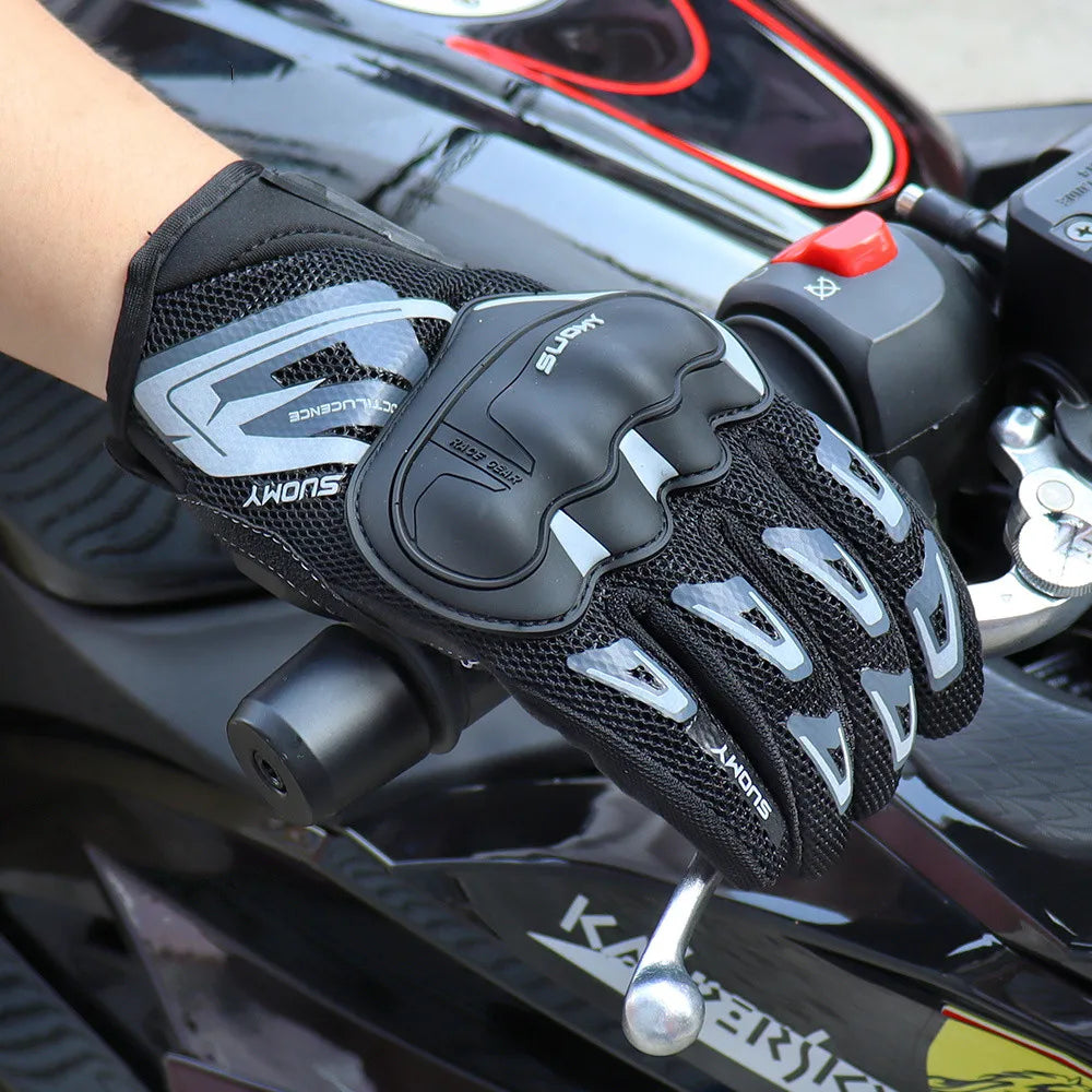 Suomy Summer Motorcycle Gloves Mesh Breathable Touch Screen Moto Motocross Unisex