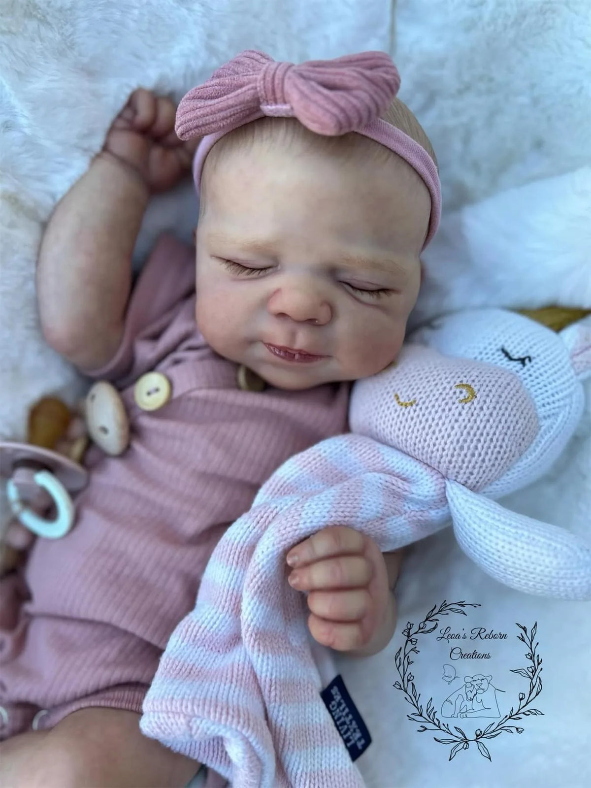 19-inch Newborn Baby Reborn Doll Pascale Soft Body Lifelike Cuddly 3D Skin