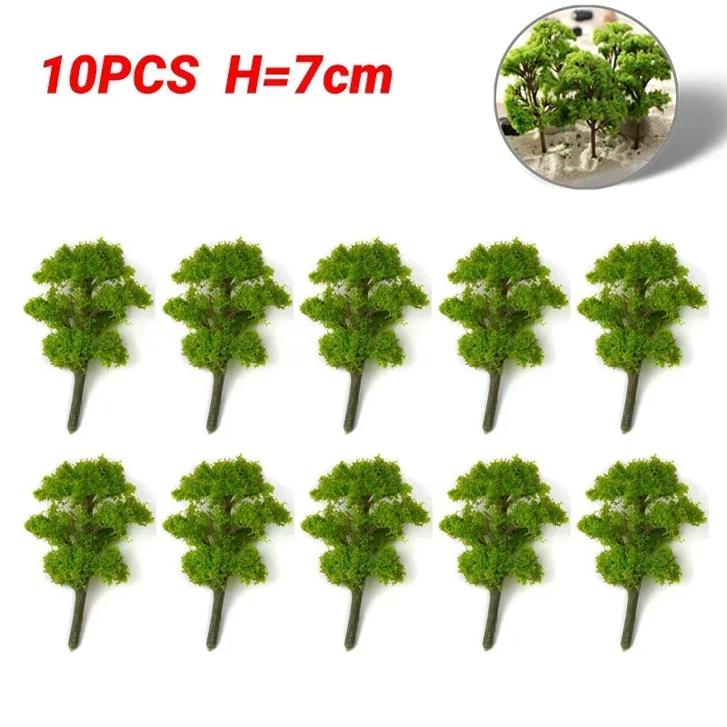 20Pcs Pine Trees Model 15cm Scenery for Scale Railway Layout Wargame Decor