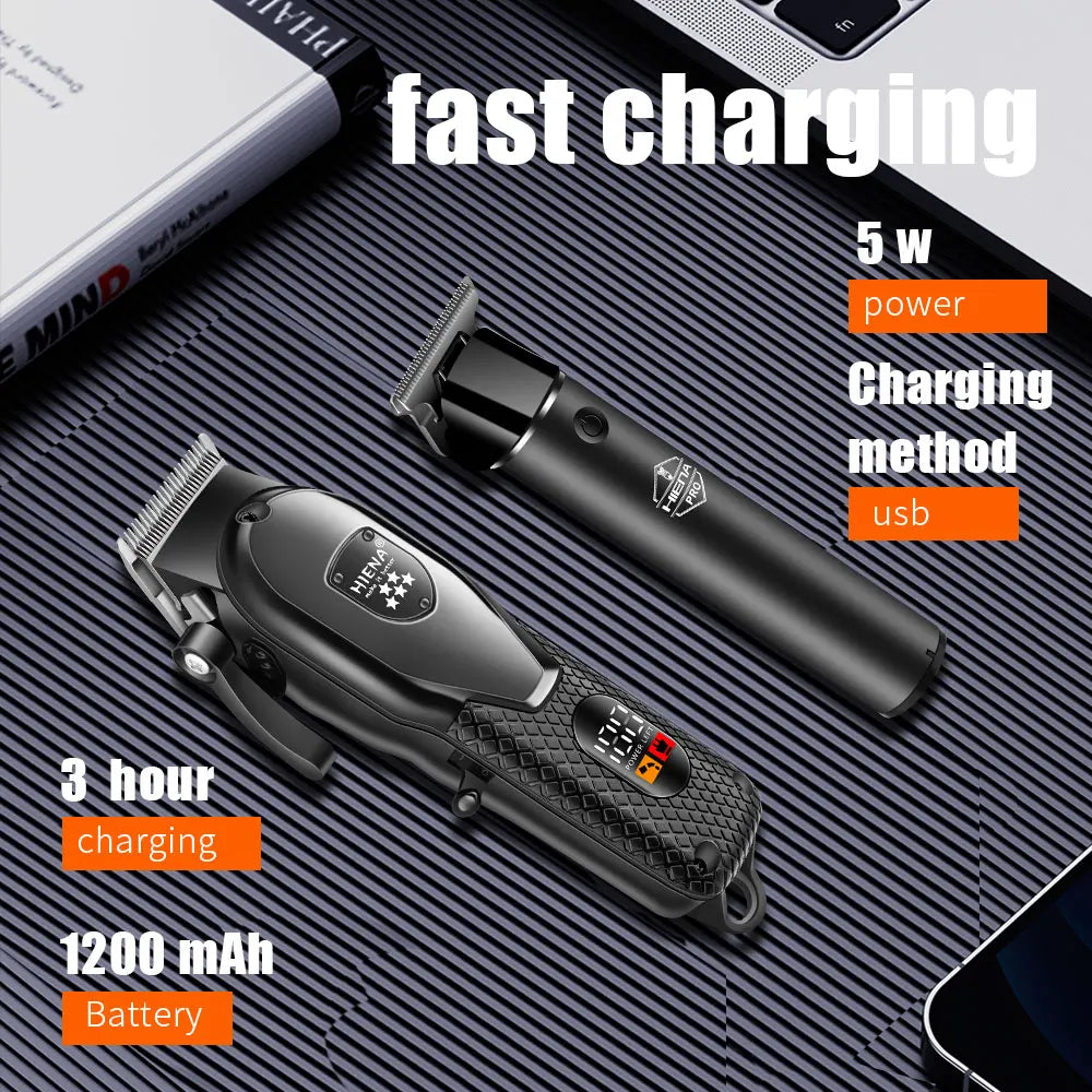 Hair Trimmer Professional Cordless Clippers Electric Beard Shaver 10mm