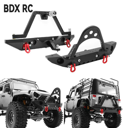 Spare Tire Metal Rear Bumper for Axial SCX10 Upgrade Holder Rack 1.9"