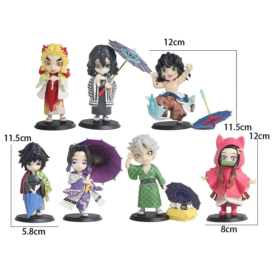 Blind Box Demon Slayer Figures Tanjiro Nezuko Kamado Anime Collectibles