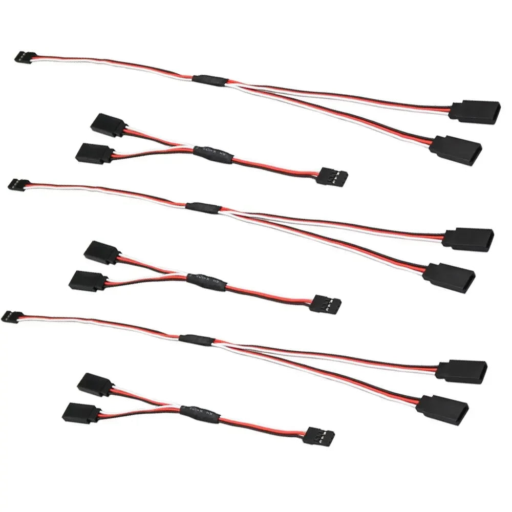 5PCS RC Servo Extension Lead Cable 500mm Futaba JR Male Female Wire