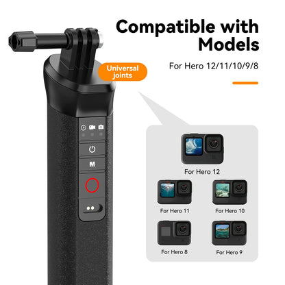 TELESIN Waterproof Buoyancy Selfie Stick w/ Remote for GoPro Hero 9–12