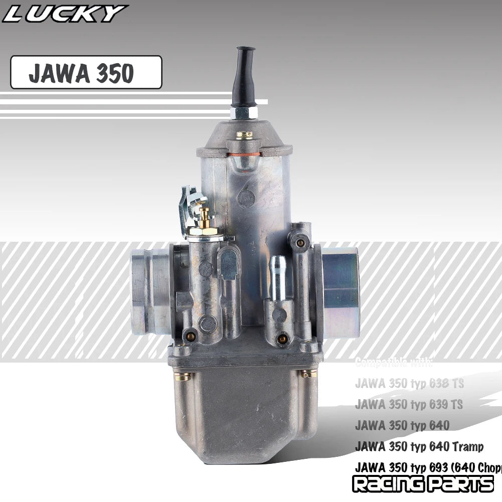 NEW JAWA 350 28mm Carburetor for TS Type 638/639/640/693 Chopper 12V Vergaser