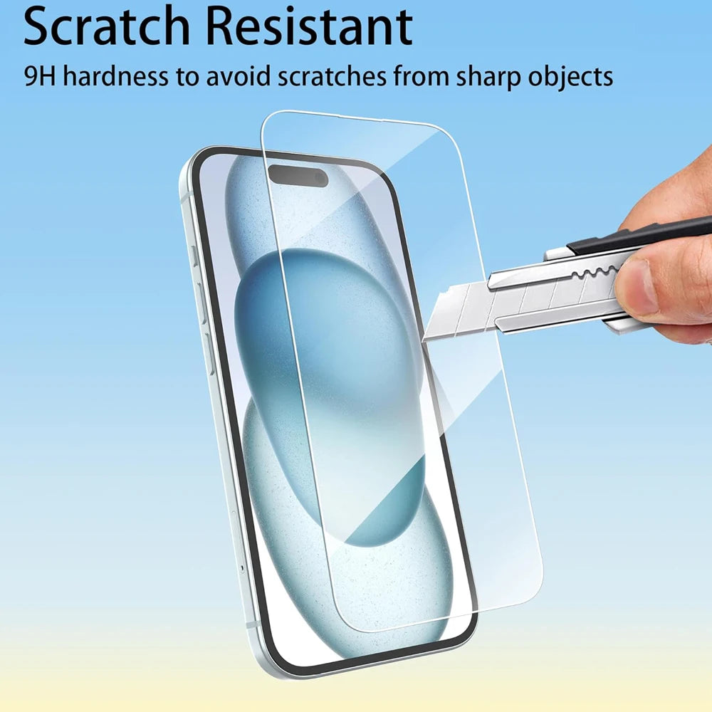 Tempered Glass Max Screen Protector for iPhone 18 17 16 15 14 13 Plus Mini