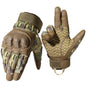 Tactical Full Finger Gloves TouchScreen PU Leather Combat Shooting Hunting Airsoft Hiking Work Cycling Anti-skid Protective Gear