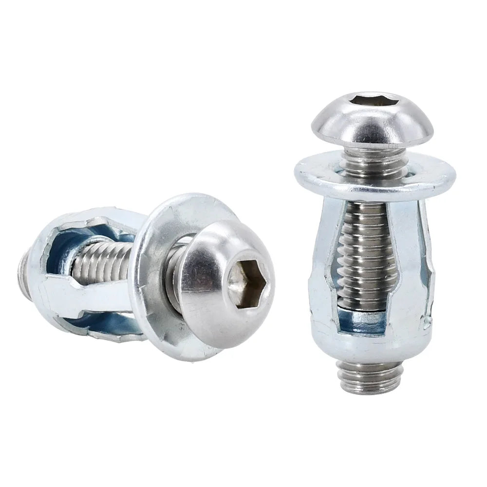 M4 M5 M6 Petal Shape Expansion Rivet Nuts Metal Jack Nut Screw Kit 30Pcs