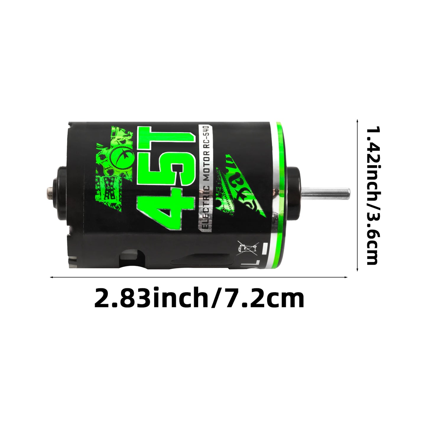 1/10 RC Brushed Motor ESC Combo 320A 540 for Axial SCX10 TRX6 Parts