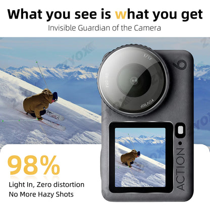 Tempered Glass Protector for DJI Osmo Action 6 5 Pro Screen Lens Accessories