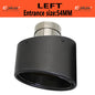 Universal Car Matte Carbon Fiber Muffler Tip Exhaust Pipe Nozzle Decoration Stainless Silver Oval 150mm Tilting Left Right-EXPROTAS