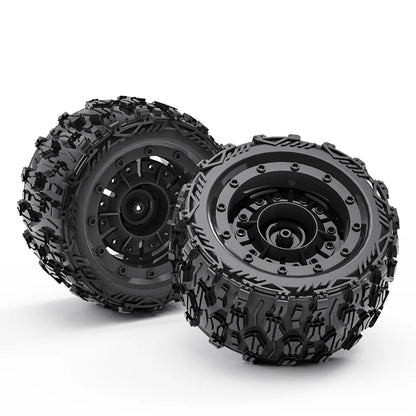 ZD Racing 4pcs 1/16 RC Monster Truck Tires 84mm Rubber 12mm Hex for SCY 16101/16102 PRO