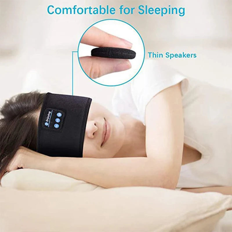 Wireless Bluetooth Music Eye Mask Headphones Anti-noise Sports Headband