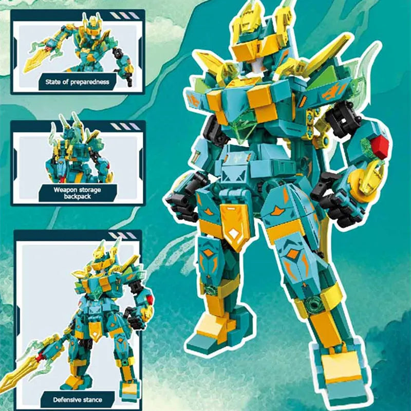 SEMBO Xuanwu Divine Beast Mecha Building Blocks Animal Robot Model Bricks Toy Gift