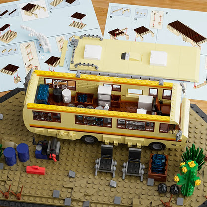 Breaking Bad RV Camper Bus Car Model Building Blocks Adventure Toy