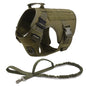 Tactical Military Vest Dog Harness & Leash Set for German Shepherds All Breeds