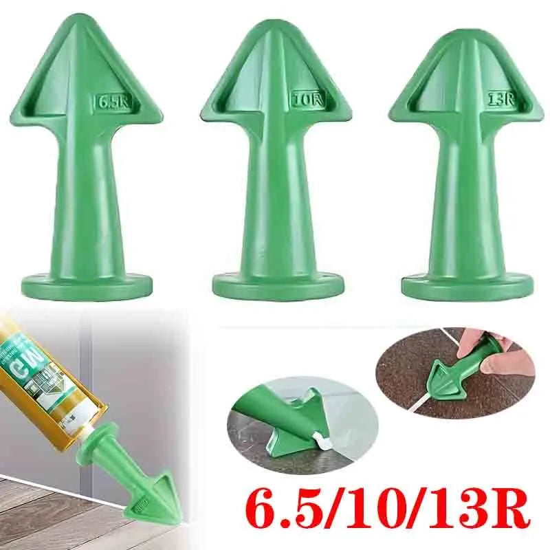 3/6Pcs Caulking Nozzle Applicator Finishing Grout Silicone Tile Spatula
