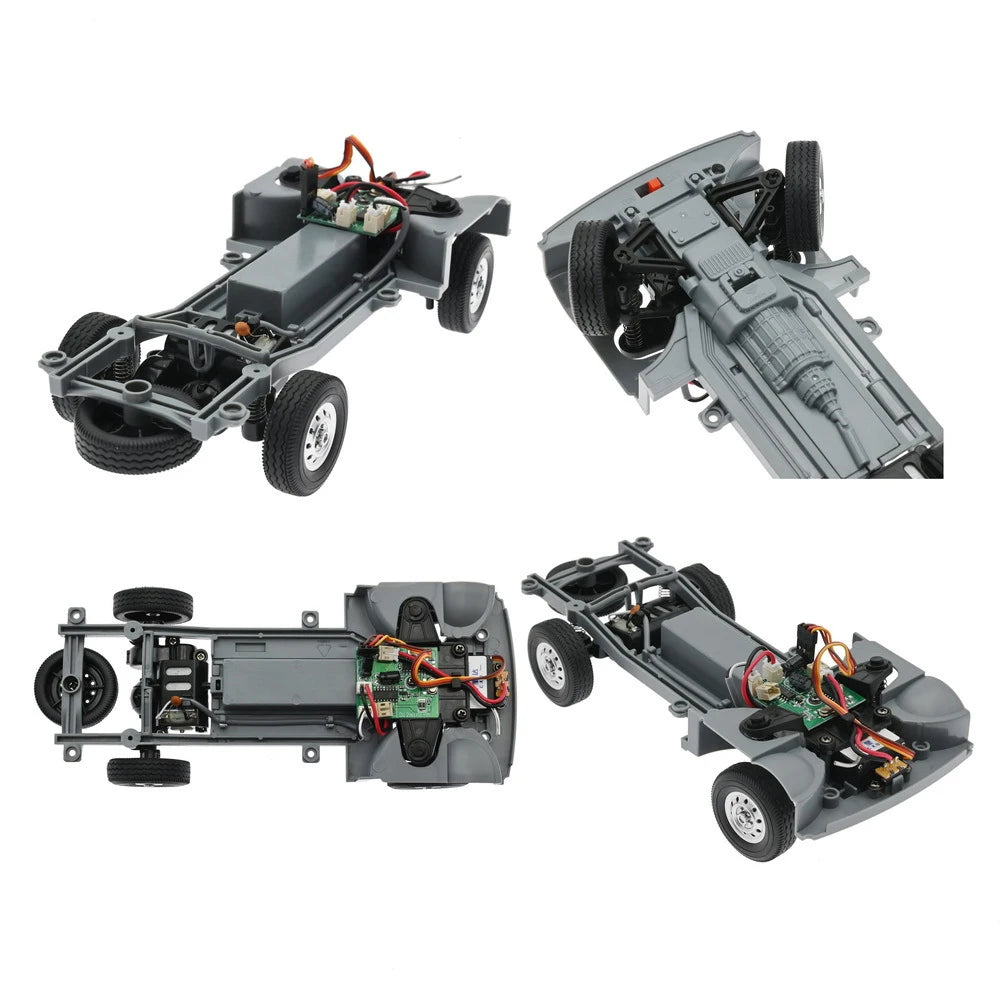 WPL D12 1:10 RC Car Simulation Drift Climbing Truck LED Light On-road RC Cars Trucks For Kids Gifts Toys-EXPROTAS