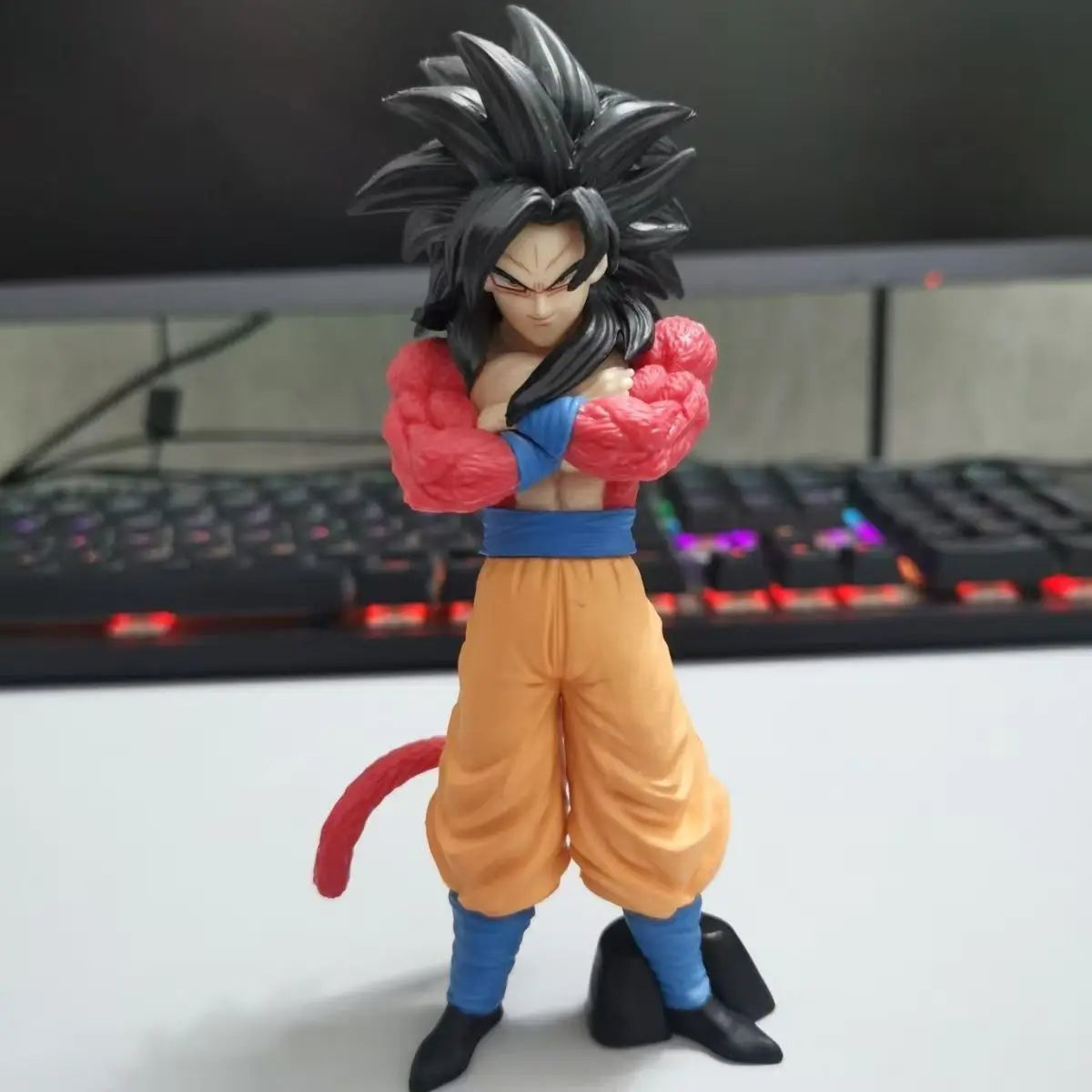 14cm Dragon Ball Z Son Goku SSJ4 Figure PVC Anime Action Statue Model Toy