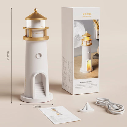 Moon Night Light Projection Lamp Bluetooth Remote Control Music Lighthouse