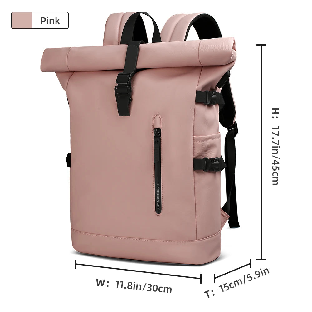 15.6" Laptop Bag Waterproof Expandable Travel Backpack USB Cycling Hiking Men