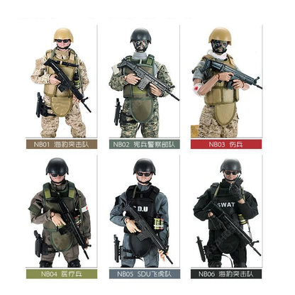 12inch Height 1/6 Scale Soldier SWAT Action Toys Figure Dolls With Retail Box