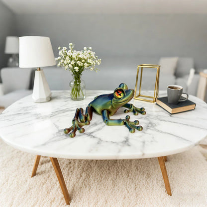 3D Printed Jointed Frog Figurine for Home Office Decor Articulated Poses