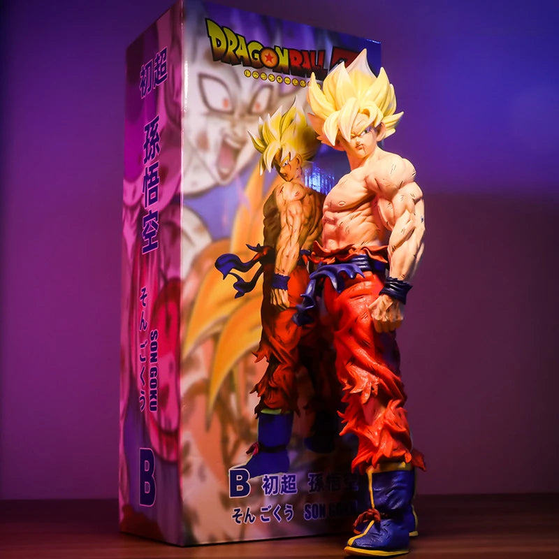 43cm Dragon Ball Z Son Goku Figure GK Super Saiyan Son Goku Action Figure PVC Vegeta Collection Statue Model Figurine Toys-EXPROTAS