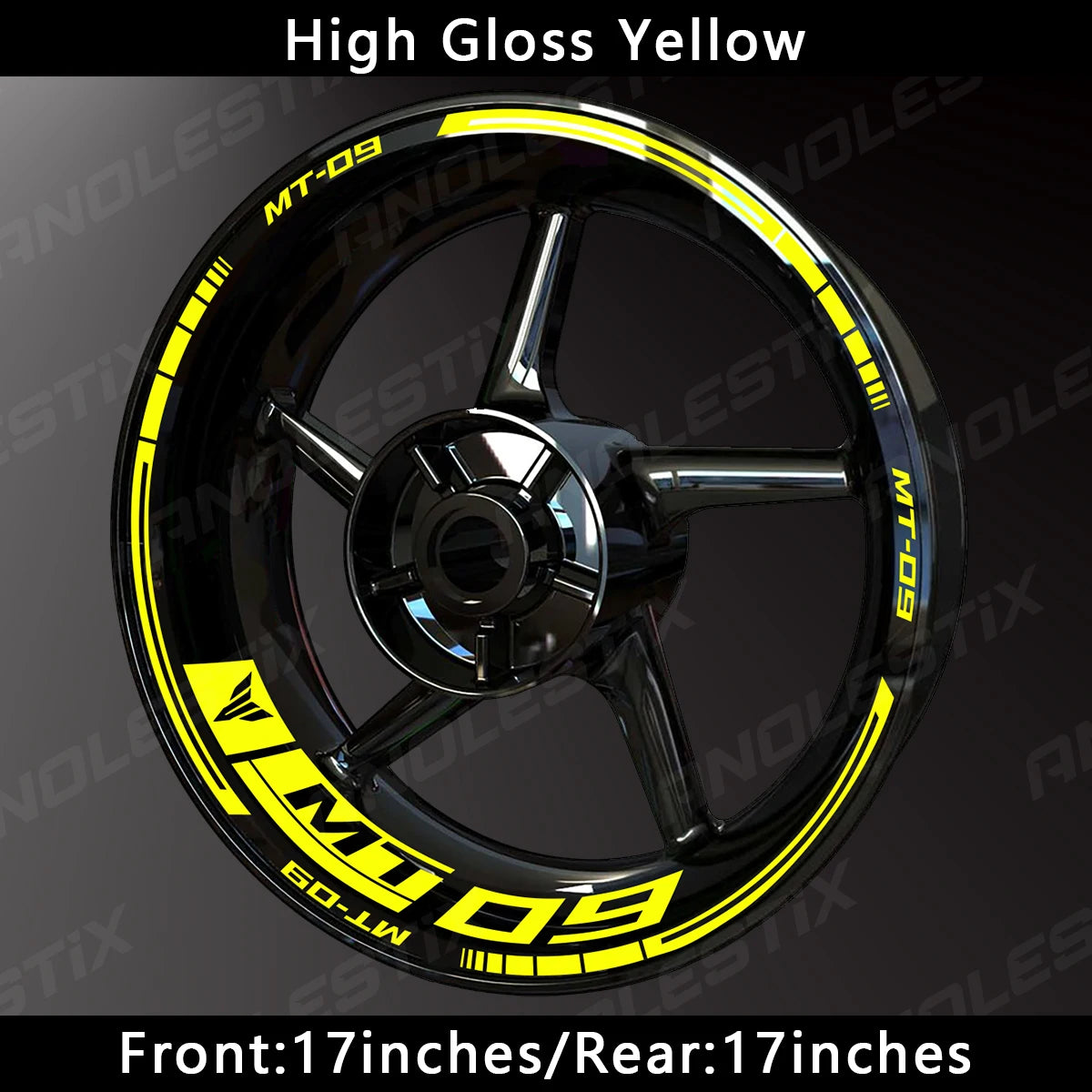 Reflective Motorcycle Wheel Sticker Hub Decal Rim Stripe Tape for YAMAHA MT-09