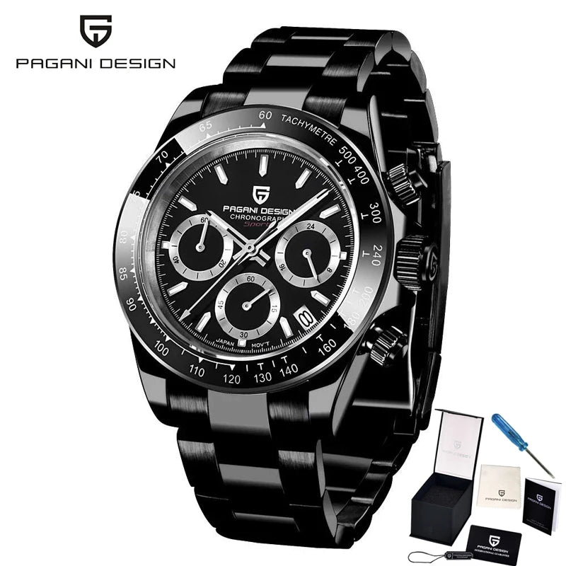 PAGANI Design Men’s Quartz Chronograph Watch VK63 Luxury Business 2024 Wristwatch