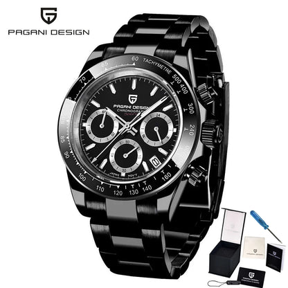 PAGANI Design Men’s Quartz Chronograph Watch VK63 Luxury Business 2024 Wristwatch