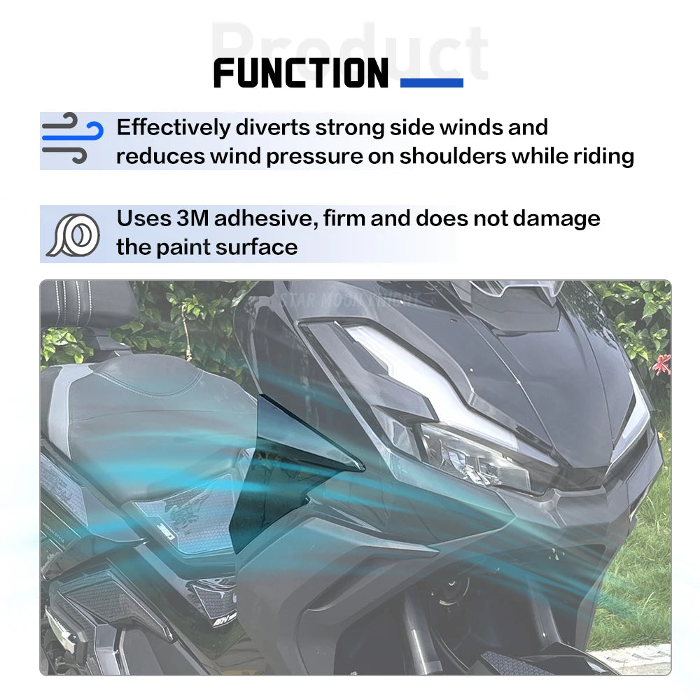 For Honda ADV350 Leg Fairing Wind Deflectors Side Windshield Guards 2022-2025